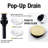 HGN Brushed Gold 8 inches 3 Holes Bathroom Faucet, 2 Handle Bathroom Sink Faucets with Pop-up Drain-119323017