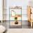 Three Layer Bedside Cabinet.The Board Is Made Of Mdf With Wooden Stickers