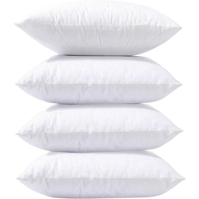 Coussins décoratifs, coussins décoratifs en microfibre hypoallergénique de forme carrée 100% vierge, coussins de lit
