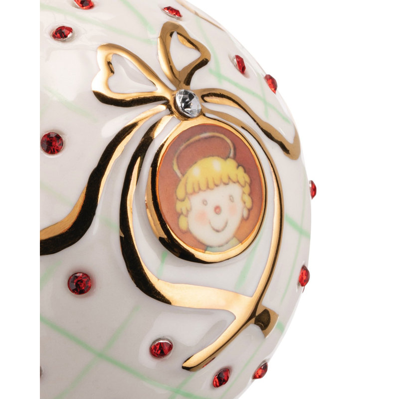 San Bambino 2.88'' Porcelain People Ball Ornament