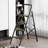 4 Step Ladder,Metal ladder,Folding Step Stool Pass 800 lbs Load Testing,Library Ladder,Decorative Kitchen Step Ladder