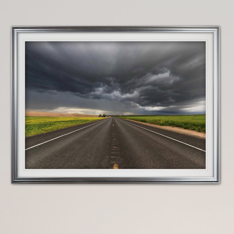 « thunder », impression, H 31 po x l 43 po x P 1,5 po, Argent