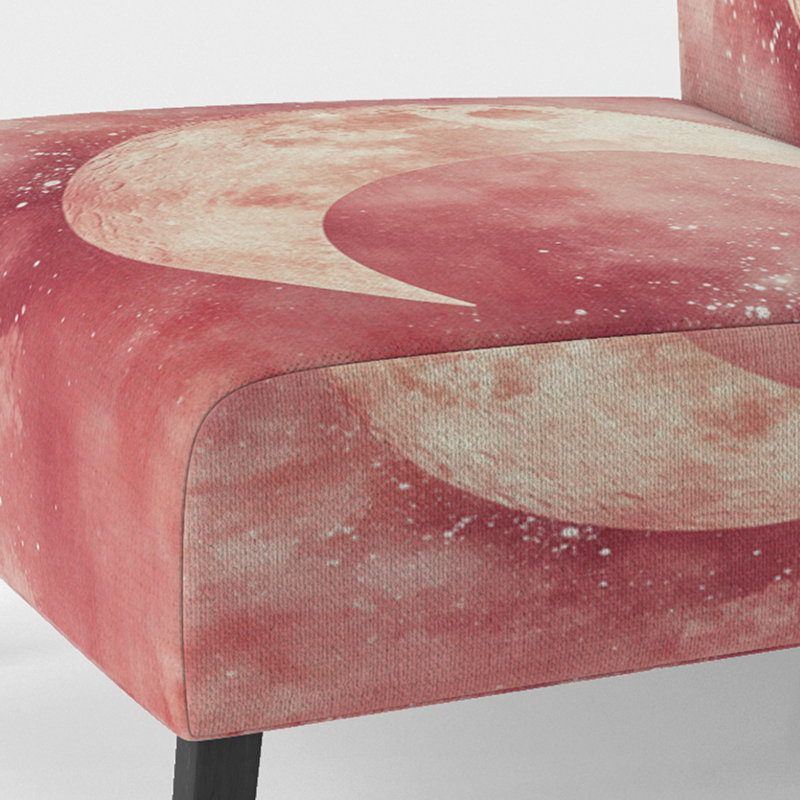 Fauteuil de chambre Moon Rembourré - Blush Celestial Glow II, Slipper Armless