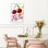 «Cherry On Top Playful Retro Abstract Cherry Fruit Landscape», art mural