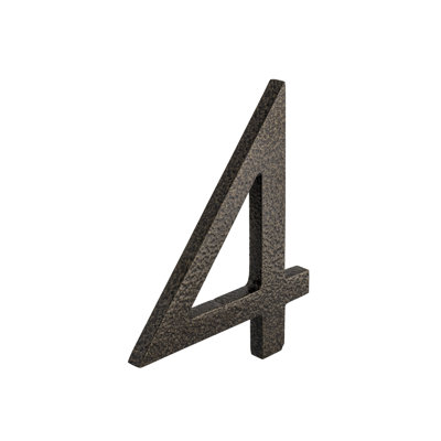 6'' H Metal House Number