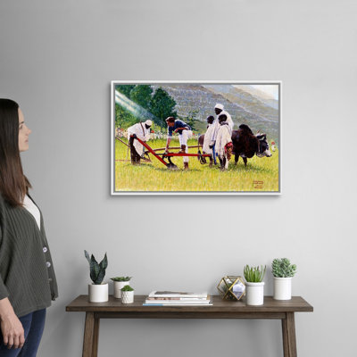 Norman Rockwell " The Peace Corps In Ethiopia " by Norman Rockwell Painting Print