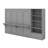 Murphy Bed With Height Adjustable Storage Compartments And Shelf