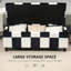 Lavora 114cm Wide Tufted Rectangle Chequered Standard Ottoman with Storage-969352327
