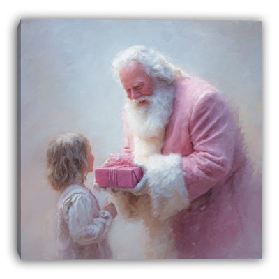 Art mural sur toile tendue Père Noël