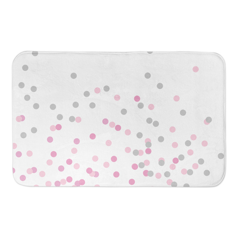 Tapis pour salle de bain polkas Clearbrook