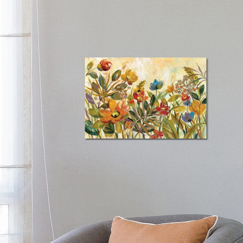 Rain Forest Floral by Silvia Vassileva - Wrapped Canvas Painting, 66.04 cm H x 45.72 cm W x 3.175 cm D