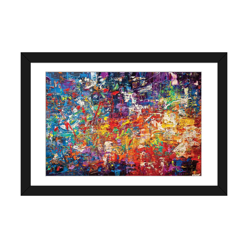 «Swiger 20 Million Things to Do», reproduction sur toile, Blanc, Papier d'art encadré noir, H 24 po x l 32 po x P 1 po
