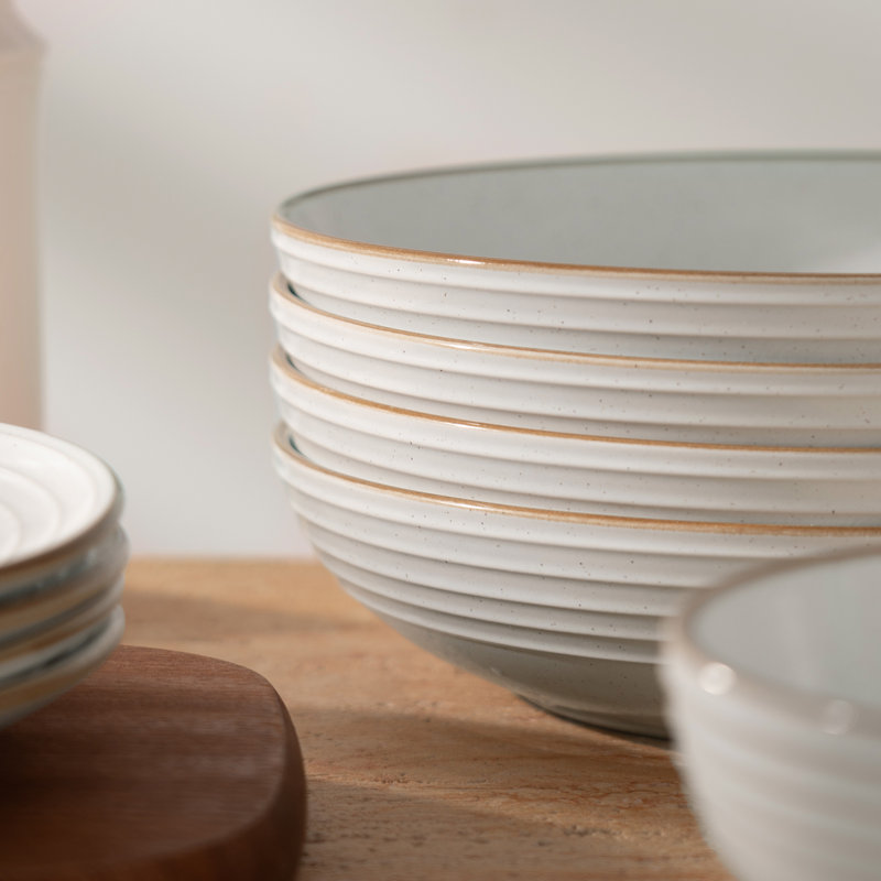 Service de vaisselle 12 pièces Granduca, ensembles de vaisselle pour 4, Blanc