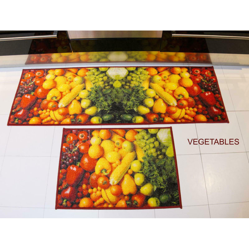 Bria Fruit Printed Kitchen Mat