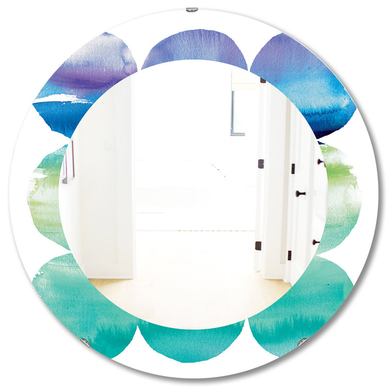 Miroir mural Circle Abstract Colorfields III, H 31,5 po x l po