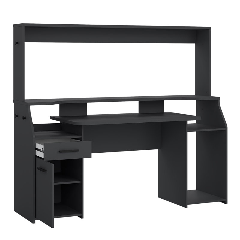 Ahitana 171cm W Rectangle Computer Desk with Cabinet
