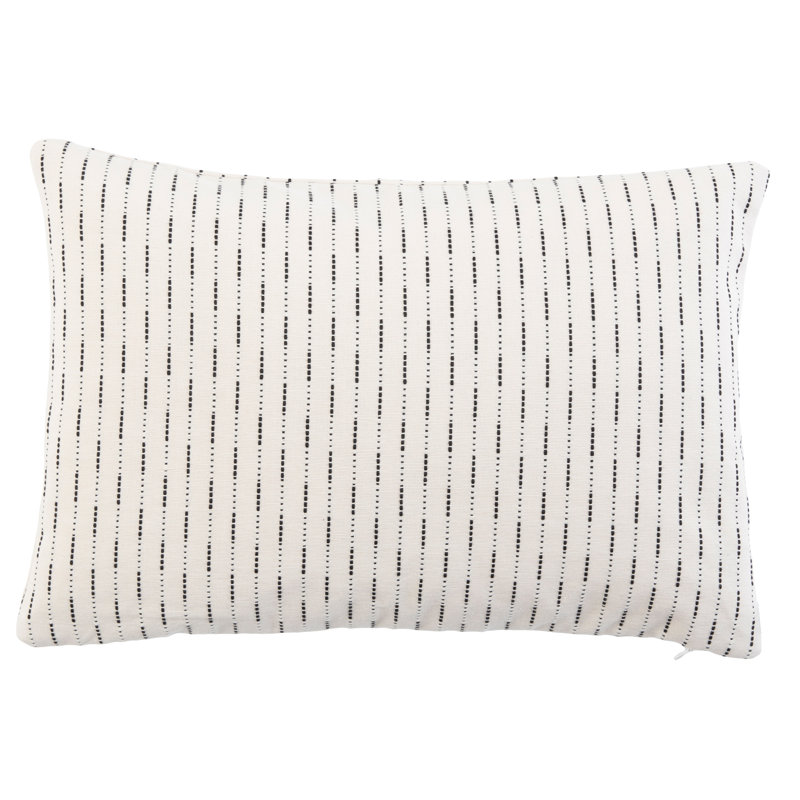 Coussin lombaire Trinity, 12 po x 18 po, Blanc