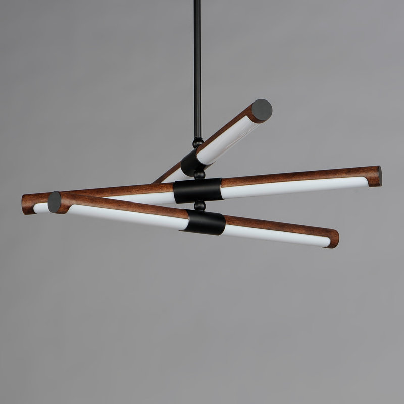 Lustre linéaire moderne à 6 lumières Aimee