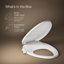 Purewash M300 Elongated Manual Bidet Toilet Seat, Non-Electric Bidet with Adjustable Bidet Sprayer