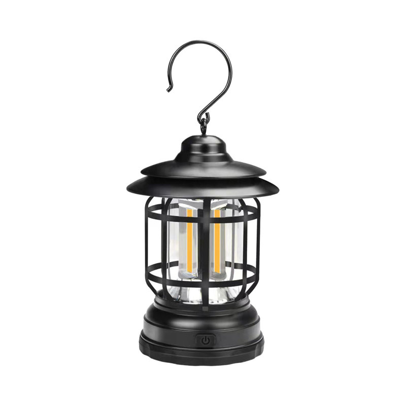 Lampe de camping rétro pour l'extérieur, Black