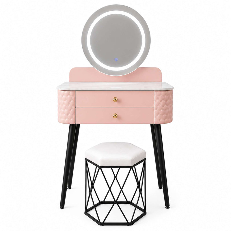 Dressing Table, Pink
