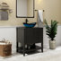 Ensemble de meuble-lavabo simple 30 po avec lavabo vasque, robinet et drain Sharee, assemblage requis