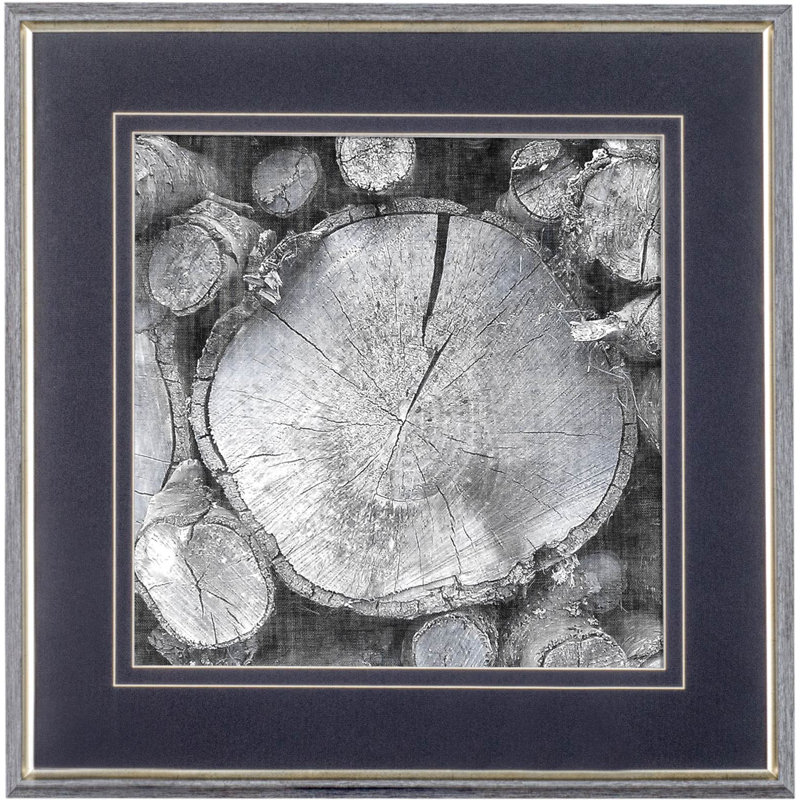Logging Light VI by John Butler a Hand Embelished Textured Framed Art Print Matted under Glass