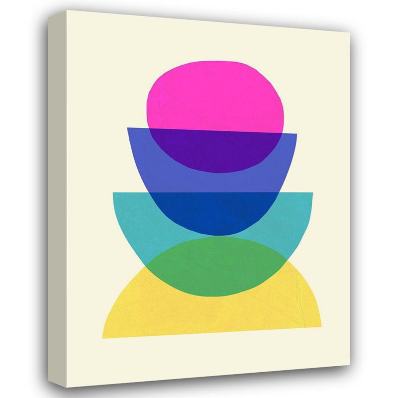 Art sur toile tendue par Orren Ellis Barnes, Victor, Bright Stack II, H 47 po x l 36 po