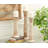 18.05'' H Solid Wood Tabletop Candlestick