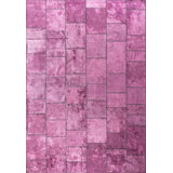 Rapture Patchwork Area Rug in Pink