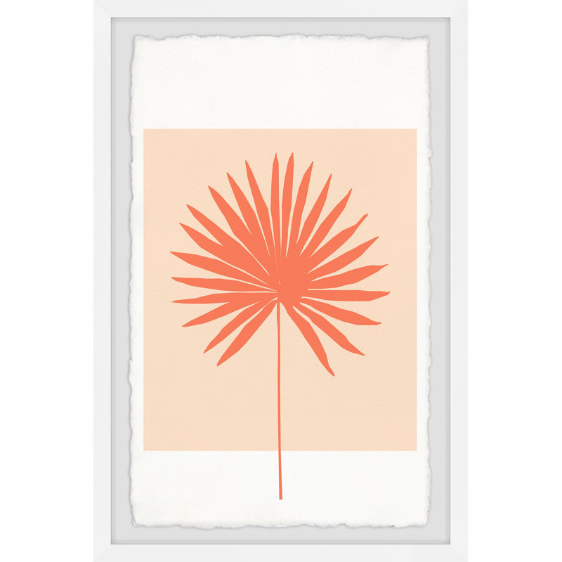 «Tropical Palm Leaf», reproduction encadrée, L 16 po x H 24 po