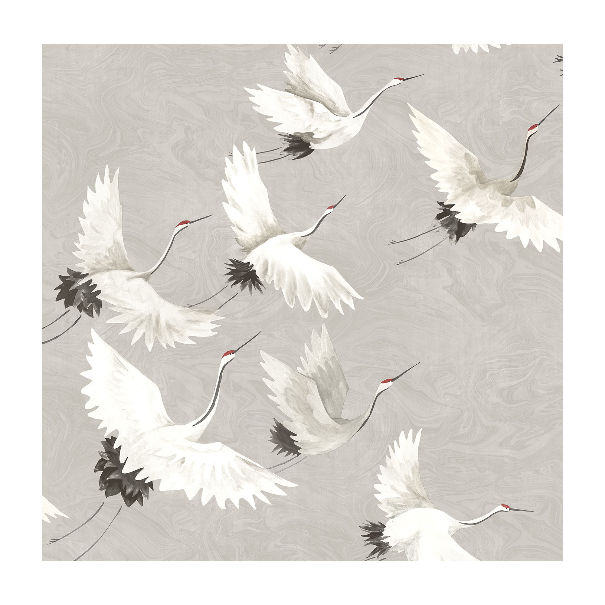 Brynn Modern Peel & Stick Wallpaper, Gray