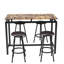 Meuble de cuisine rustique brun - 5 repas, style brun, fabrication