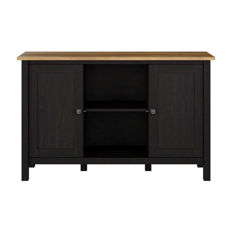 Rodrekus Accent Cabinet with Doors, Black
