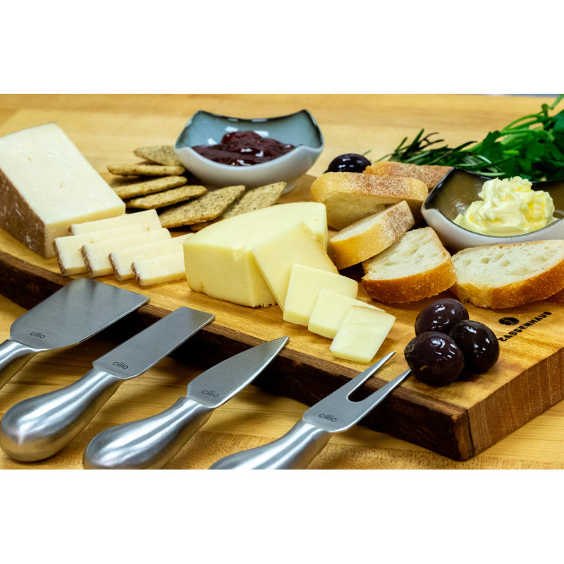 4 Piece Stainless Steel Cheese Serving Set