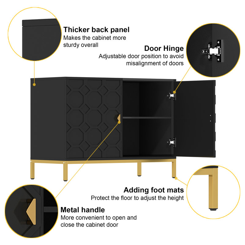 Bailes Accent Cabinet, Black