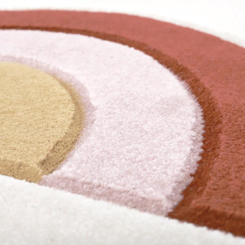 Pumphrey Geometric 80cm X 150cm Area Rug