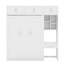 Lit escamotable double pleine grandeur avec bureau
