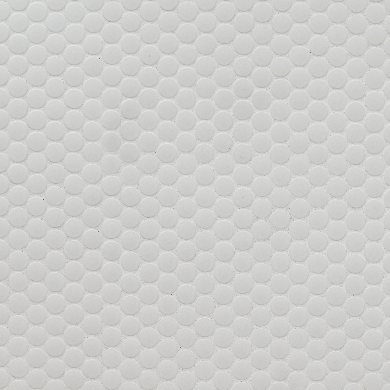12" x 13" Porcelain Mosaic Tile, Matte Silica White