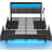 Berte Bed with Storage Headboard, Bed Frame with 4 Storage Drawers, Charging Station and RGB LED Lights-1306398868-1339152404