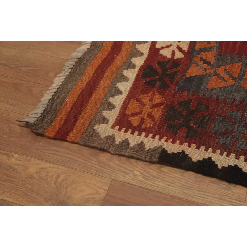 Tapis géométrique kilim 8 x 13