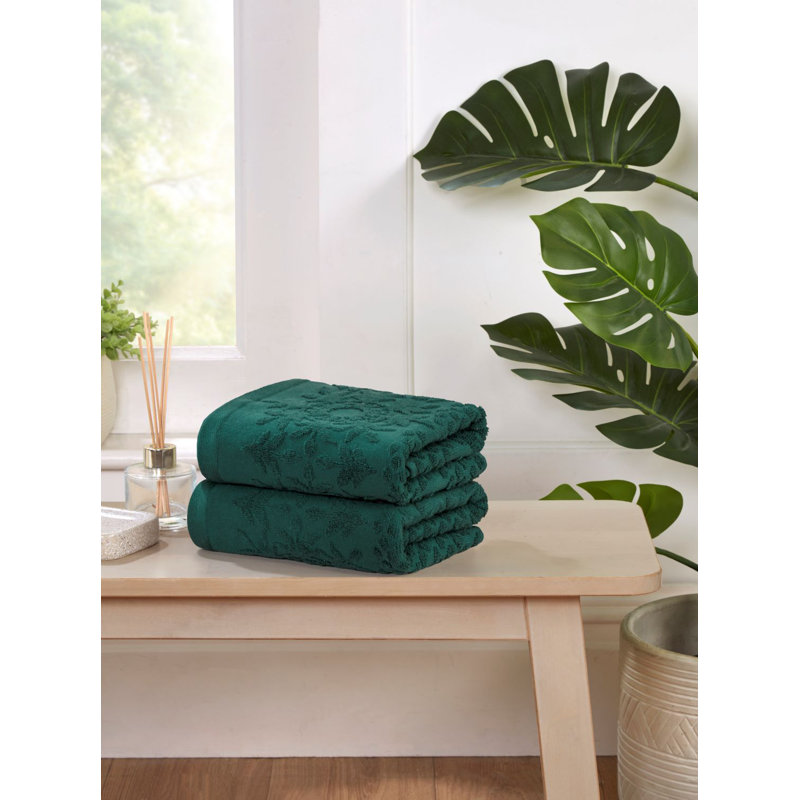 Dahl 100% Cotton Bath Sheet, Green