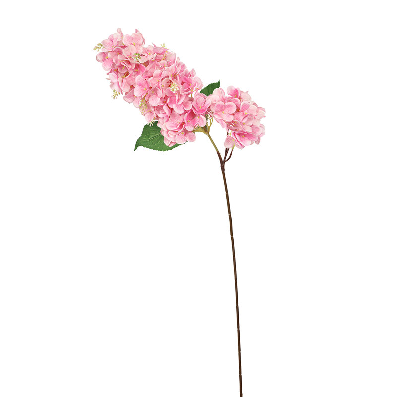 Tige de fleur d'hortensia artificielle, Rose