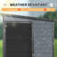 Spacious Storage Sheds, 4x8ft Resin Steel Modern Backyard Organizer