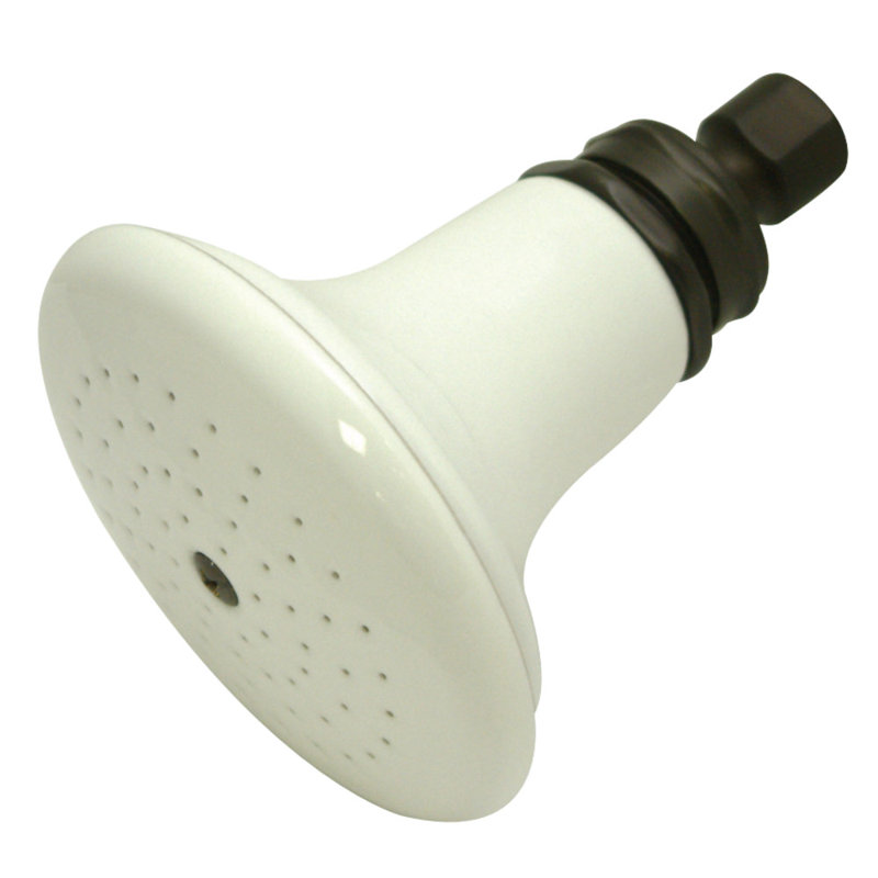 Pomme de douche ronde en céramique Kingston, Bronze huilé
