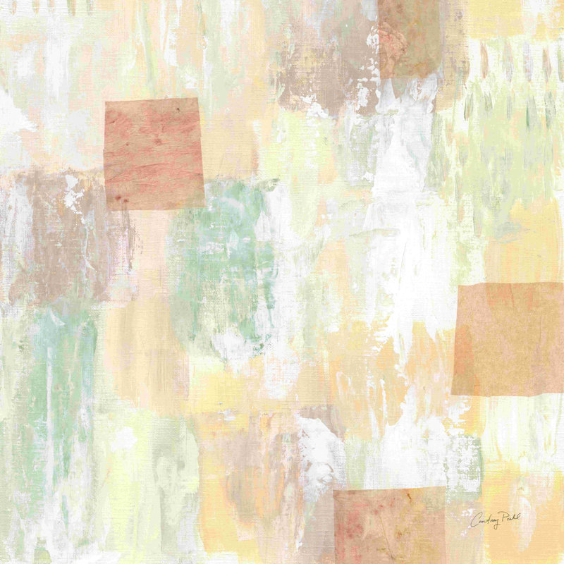 «Afprès I» par Courtney Prahl, peinture, H 12 po x l 12 po, Toile tendue