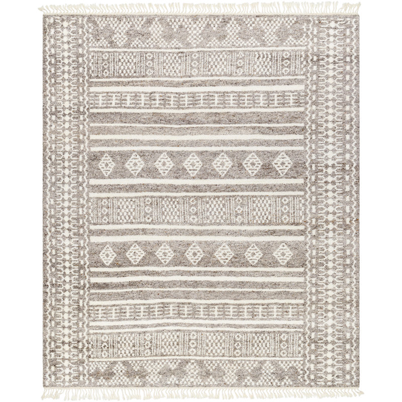 Tulsa Wool Moroccan Area Rug, Rectangle 10' x 14'