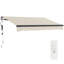 Outsunny 296cm W x 250cm D Polyester Cover Motorised Retractable Sunshade Awning-111011428