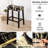 Bar Stool Cover Rectangle Set Of 4 Printed Stretch Counter Height Bar Stools Slipcovers Saddle Stool Slipcover Bench Seat Protector Backless Bar Stools Covers For Kitchen Counter