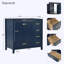 Meuble-lavabo autoportant en bois sans lavabo